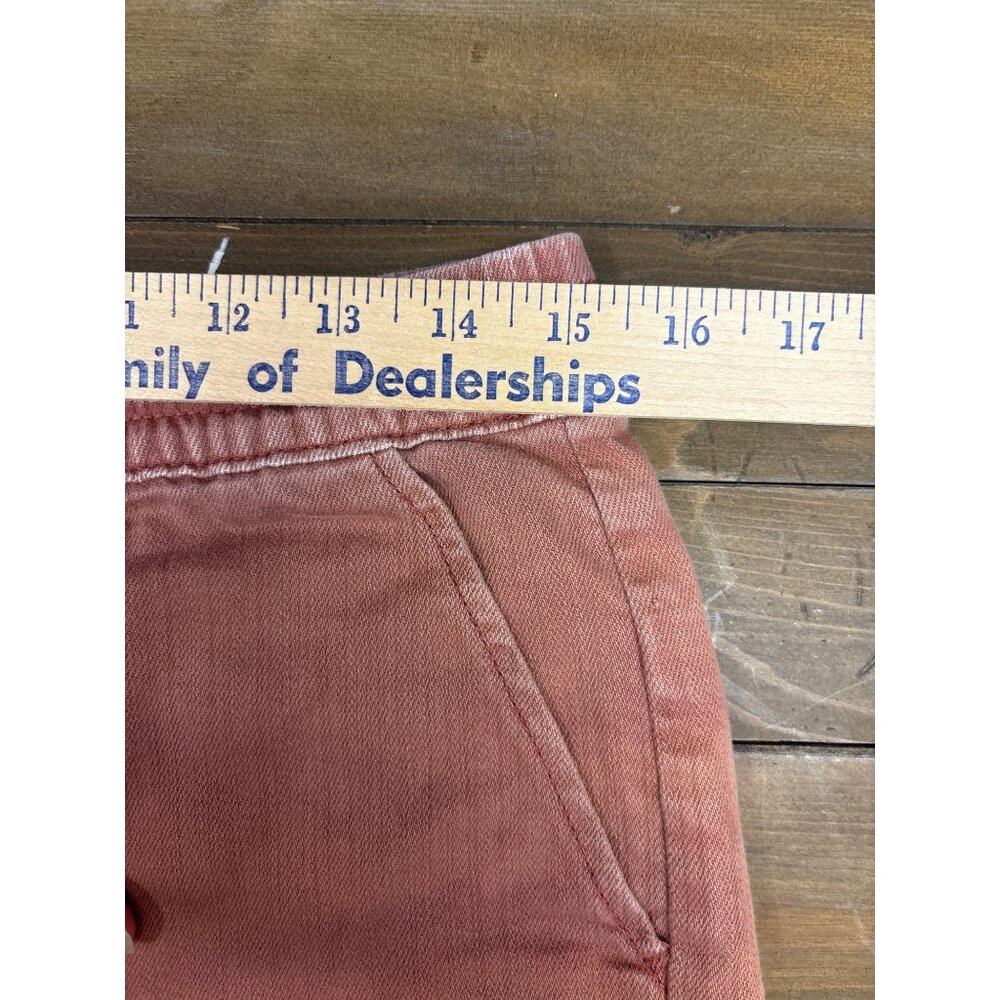 Rust-Colored Drawstring Elastic Waist Shorts With… - image 5